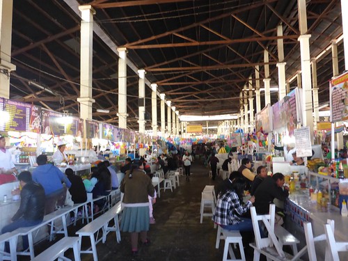 Lunch area of the market